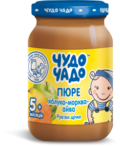 ЧУДО-ЧАДО Пюре яблоко-морковь-айва 170гр